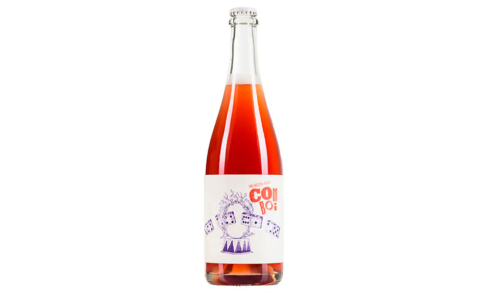 Botella de vino espumoso Comboi Ancestral Rosado