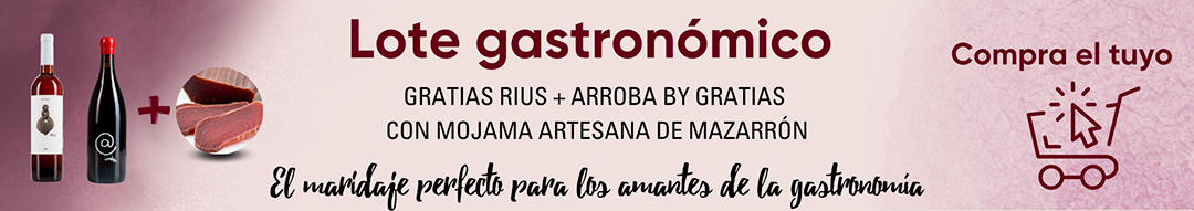 Lote gastronómico | Vino Arroba + Rius y mojama de Mazarrón